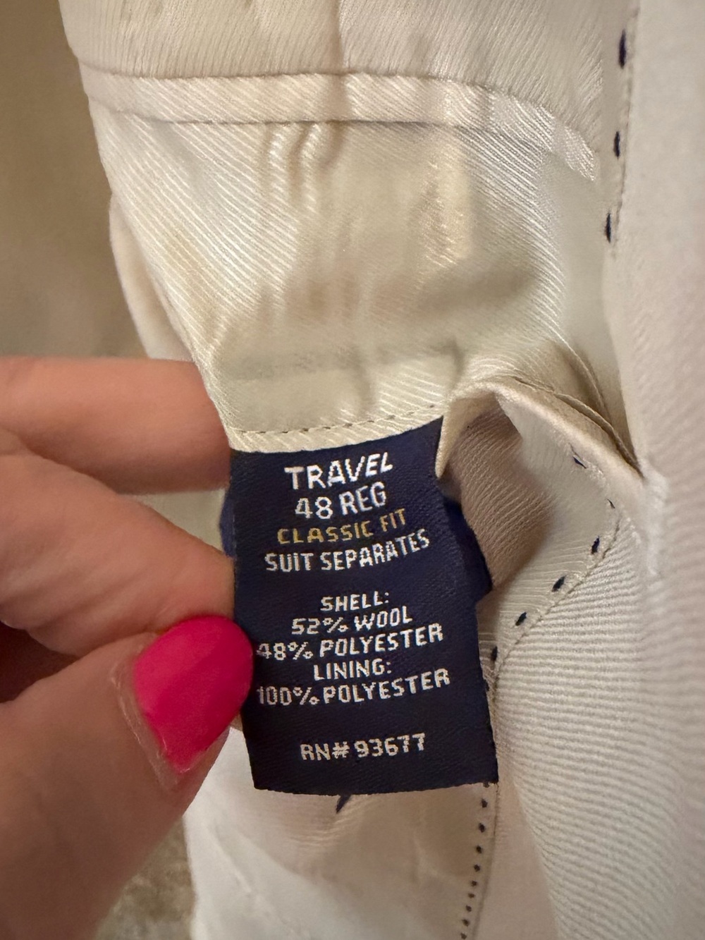 Stafford Travel Suit Separates Tan Wool Blend Suit 48R 40x32 Classic Fit - Picture 4 of 12